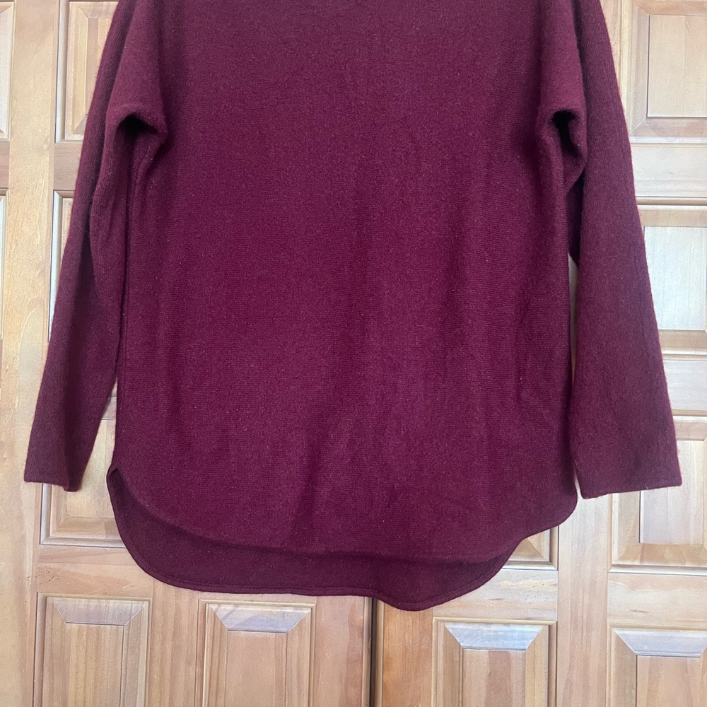 Cashmere Charter Club Luxury Women’s Maroon 100% Cashmere Size S Good Condition - Picture 3 of 5